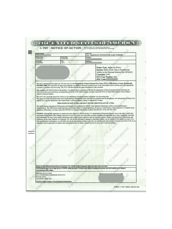APPROVAL IMMIGRATION 6